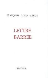 Lettre barrée