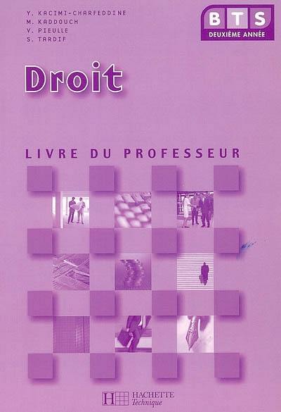 Droit BTS 2e année : livre du professeur