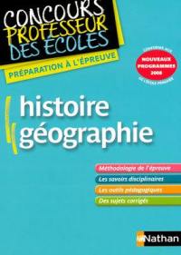 Histoire géographie