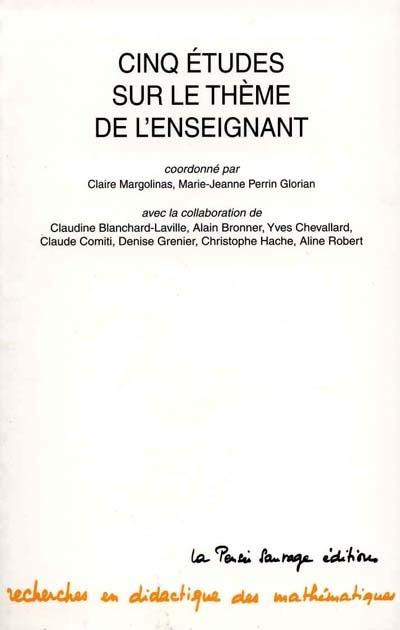 Cinq études sur le thème de l'enseignant