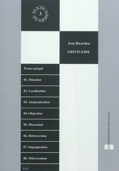 Grivèlerie : accompagné de Textica 1, 2, 3