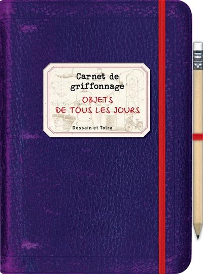 Carnet de griffonnage. Objets de tous les jours