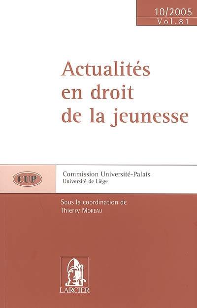 Actualités en droit de la jeunesse