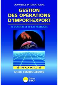 Gestion des opérations d'import-export : énoncé