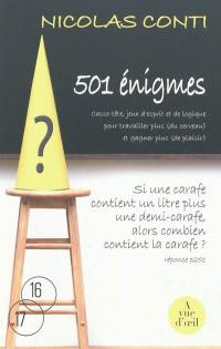 501 énigmes : casse-tête, jeux d'esprit et de logique pour travailler plus (du cerveau) et gagner plus (de plaisir)