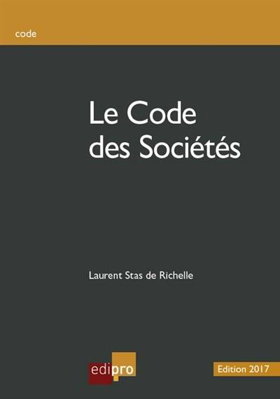 Le code des sociétés : 2017