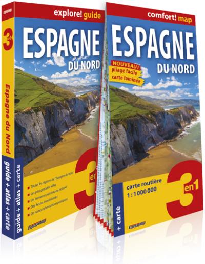 Espagne du Nord : 3 en 1 : guide + atlas + carte