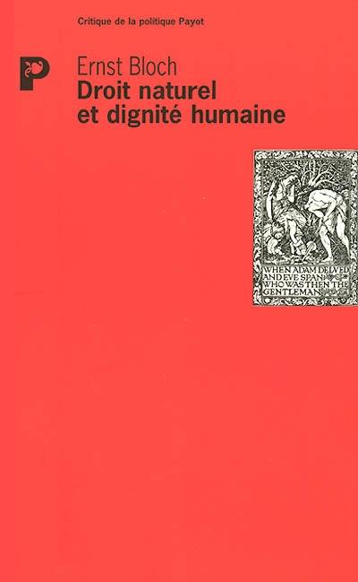 Droit naturel et dignité humaine