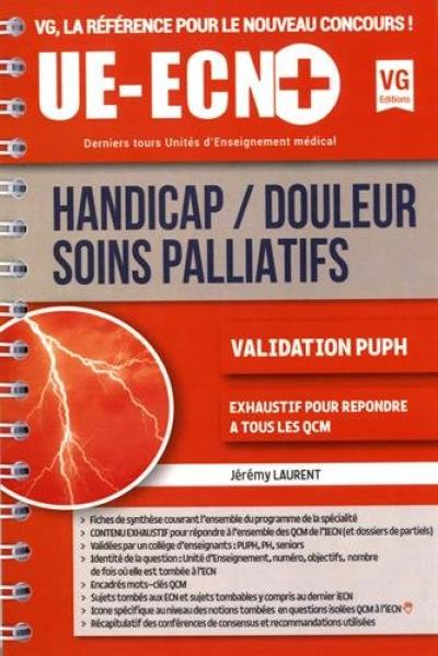 Handicap, douleur, soins palliatifs