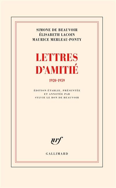 Lettres d'amitié : 1920-1959