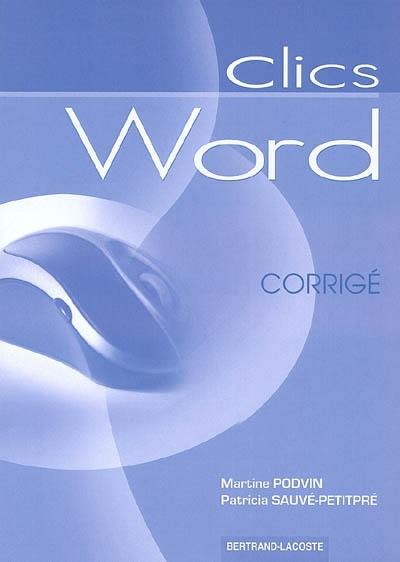 Word : corrigé