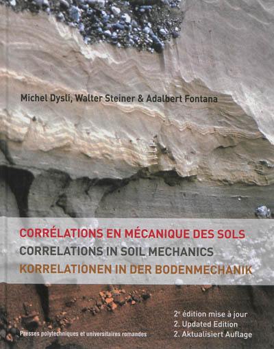 Corrélations en mécanique des sols. Correlations in soil mechanics. Korrelationen in der Bodenmechanik