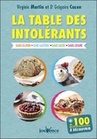 La table des intolérants : sans gluten, sans lactose, sans sucre, sans levure, sans oeuf : + de 100 recettes & astuces à découvrir