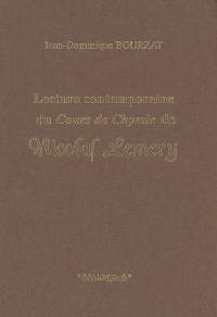 Lecture contemporaine du Cours de chymie de Nicolas Lemery