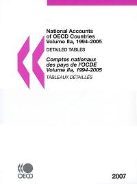 Comptes nationaux des pays de l'OCDE. Vol. 2. Tableaux détaillés : 1994-2005. Detailed tables : 1994-2005. National accounts of OECD countries. Vol. 2. Tableaux détaillés : 1994-2005. Detailed tables : 1994-2005