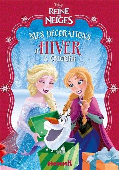 La reine des neiges : mes décorations d'hiver à colorier