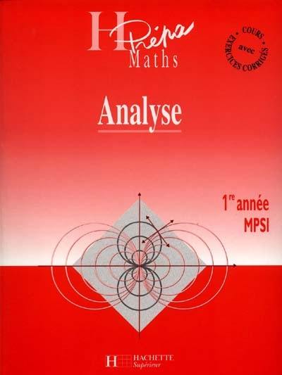 Analyse MPSI, 1re année