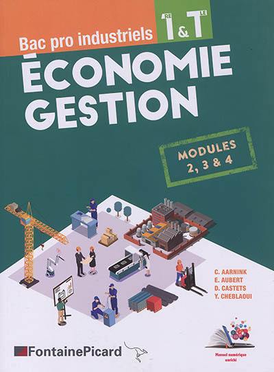 Economie gestion : bac pro industriels, 1re & terminale : modules 2, 3 & 4