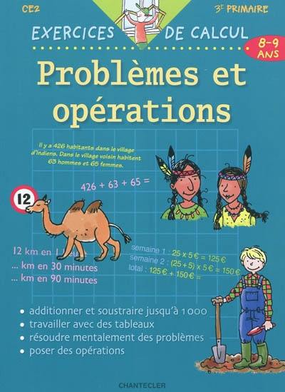 Problèmes et opérations, CE2-3e primaire, 8-9 ans