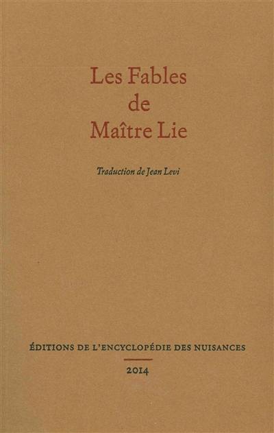 Les fables de maître Lie