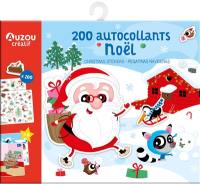 200 autocollants Noël. 200 christmas stickers. 200 pegatinas navidenas