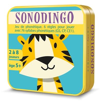 Sonodingo : jeu de phonétique : 6 règles pour jouer avec 76 syllabes phonétiques (GS, CP, CE1)