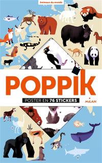 Animaux du monde : poster en 67 stickers