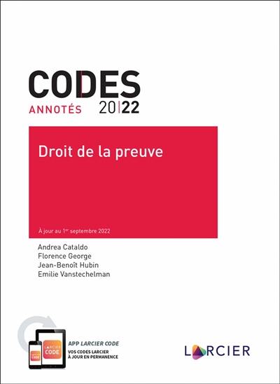 Droit de la preuve 2022