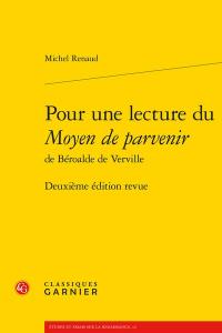 Pour une lecture du Moyen de parvenir de Béroalde de Verville