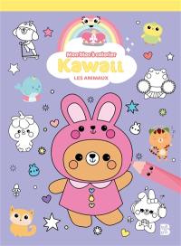 Kawaii : mon bloc à colorier : les animaux