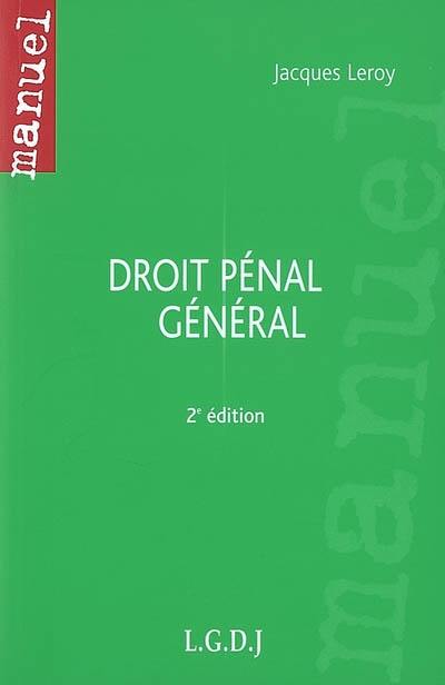 Droit pénal général