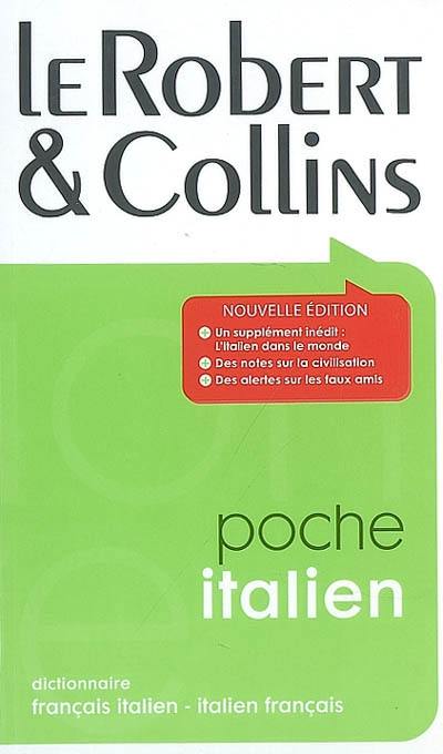 Le Robert & Collins poche italien : dictionnaire français-italien, italien-français