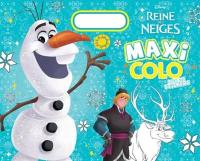 La reine des neiges : maxi colo avec des stickers