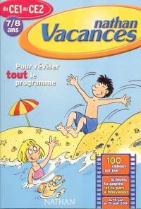 Nathan vacances du CE1 au CE2, 7-8 ans : pour réviser tout le programme