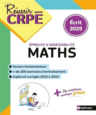 Maths, épreuve d'admissibilité : écrit 2025