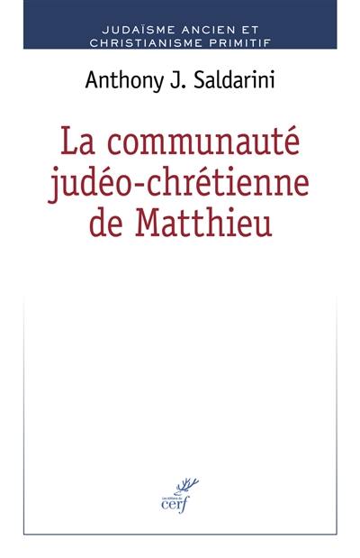 La communauté judéo-chrétienne de Matthieu