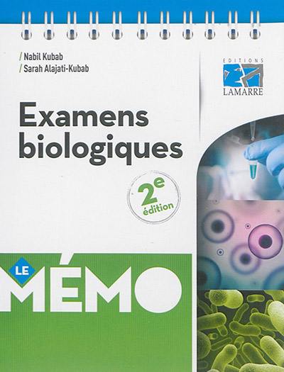 Examens biologiques