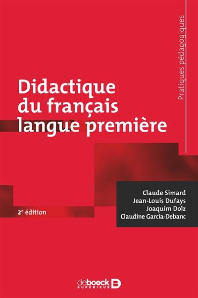 Didactique du français langue première