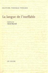 La langue de l'ineffable : Thomas d'Aquin poète théologien