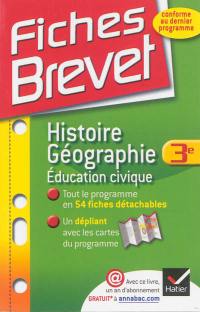 Histoire géographie, éducation civique 3e