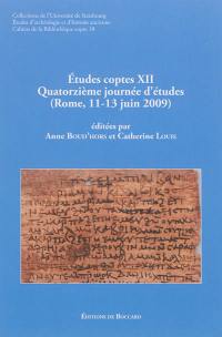 Etudes coptes. Vol. 12. Quatorzième journée d'études : Rome, 11-13 juin 2009