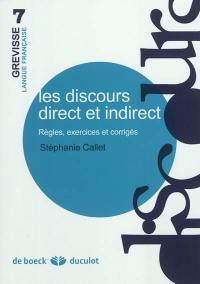 Les discours direct et indirect : règles, exercices et corrigés