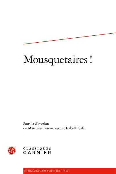 Mousquetaires !