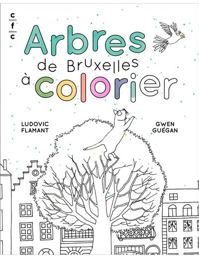 Arbres de Bruxelles à colorier