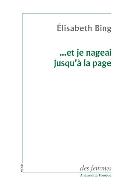 Et je nageai jusqu'à la page : vers un atelier d'écriture