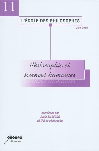 Philosophie et sciences humaines