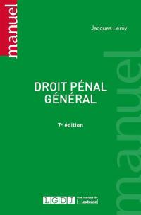 Droit pénal général