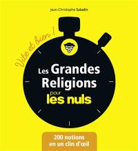 Les grandes religions pour les nuls : 200 notions en un clin d'oeil