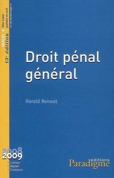 Droit pénal général