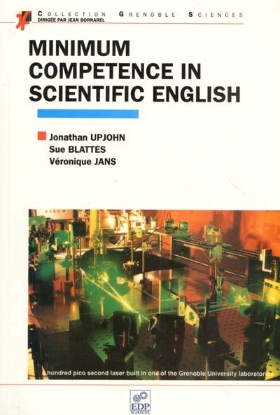 Minimum competence in scientific English